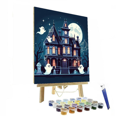 Adventure At The Haunted Mansion Painting By Numbers Kit