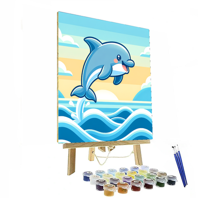 Seaside Dolphin Painting By Numbers Kit