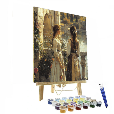 John William Waterhouse Inspired Time-Worn Elegance Of History  Paint By Numbers Art