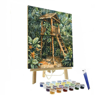 Tarzan's Treehouse Climbing Set - Disney Inspired Paint By Numbers Art