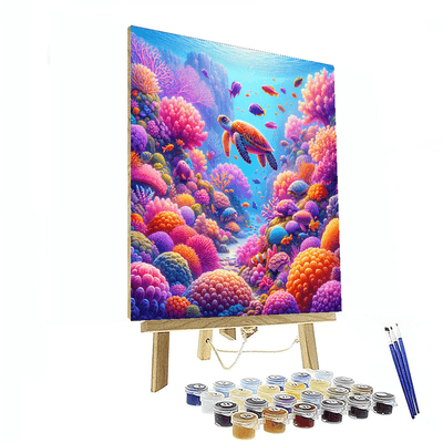 Luminous Underwater World Number Painting