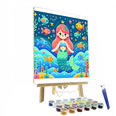 Ocean Mermaid Magic Paint By Number