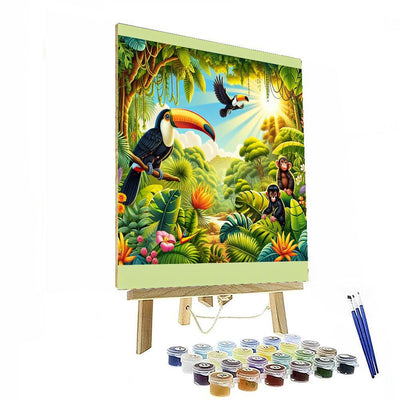 Exciting Jungle Safari DIY Paint By Numbers