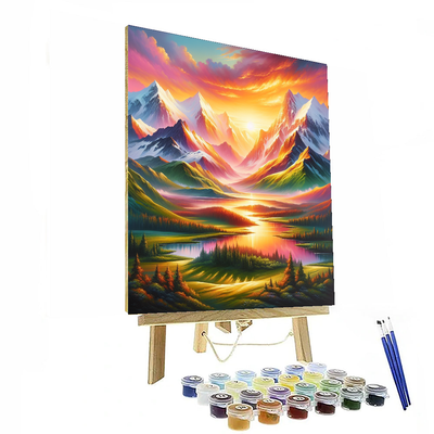 Enchanting Mountain Landscape Paint By Numbers Kits