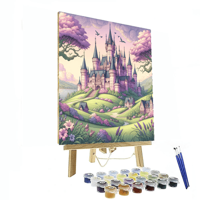 Fairy Tale Castle Overlook Painting Number Kit