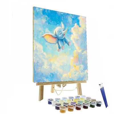 Dumbo's Skyward Flight - Disney Inspired Paint By Numbers