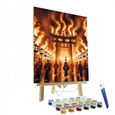 Yamato Fire Festival - Japan Painting By Numbers Kit