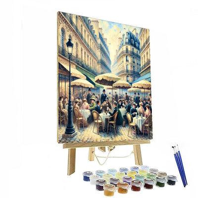 Vintage Parisian Café Vibe Numbered Painting Kits