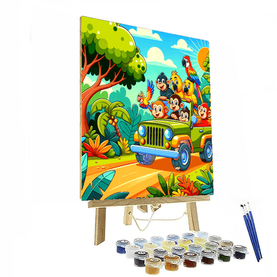 Jungle Joyride Paint By Numbers Art