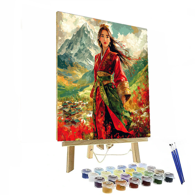 Mulan Warrior Princess - Disney Inspired Numbered Painting Kits