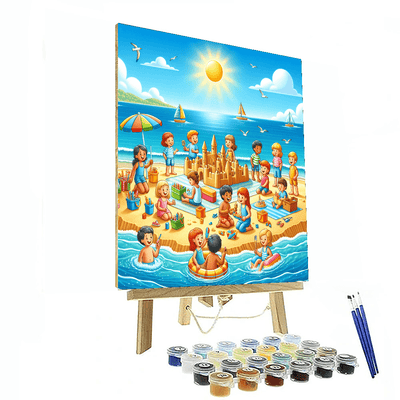 Joyful Summer Fun Painting By Numbers Kit