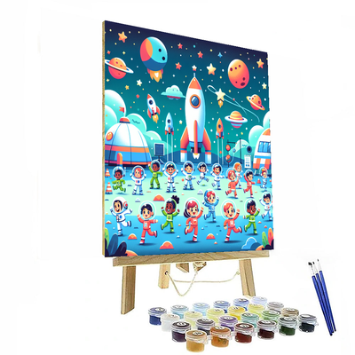 Adventurous Space Camp Paint By Color