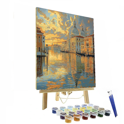 Canaletto Inspired Historic Cityscape Reflections  Paint By Numbers Kits