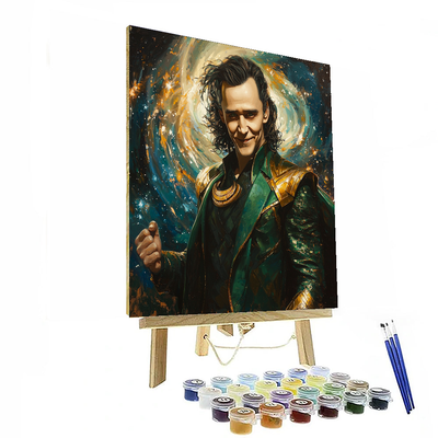 Tom Hiddleston: The Charming Trickster Loki Painting By Numbers Kit