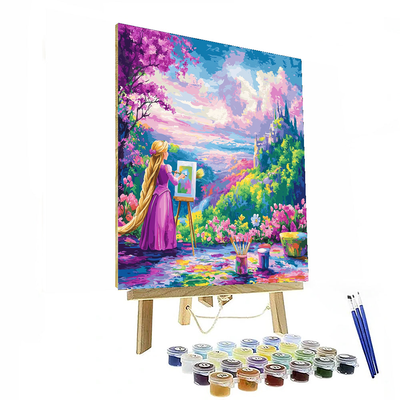 Rapunzel's Artistic Escape - Disney Inspired Number Painting