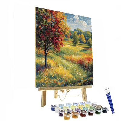 Claude Monet Inspired Harmony Of Seasons  Painting By Numbers Kit