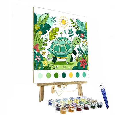 Jolly Tortoise Paint By Numbers Art