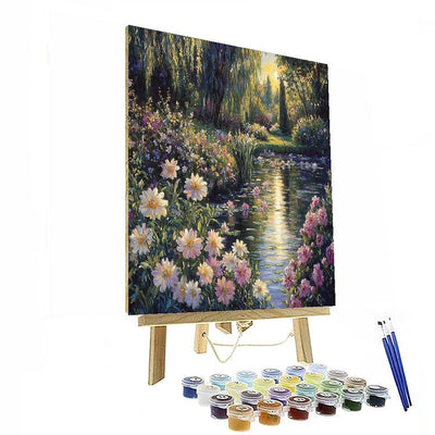 Claude Monet Inspired Monet's Secret Garden  Numbered Painting Kits