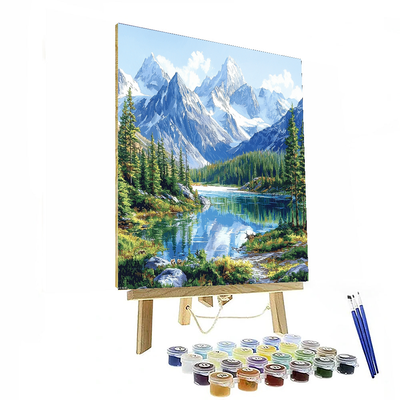 Canadian Rockies - Canada Number Painting