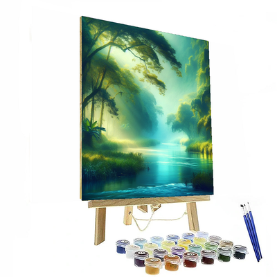 Rustic Riverbank Reflections Painting By Numbers Kit