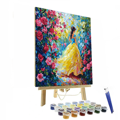 Belle's Magical Rose Garden - Disney Inspired Numbered Painting Kits