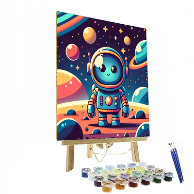 Galactic Robot Explorer DIY Paint By Numbers