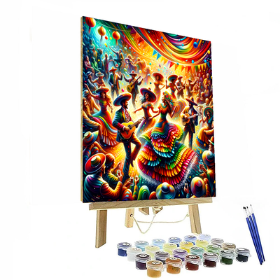 Vibrant Fiesta Celebration Painting By Numbers Kit