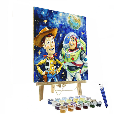 Toy Story Space Odyssey - Disney Inspired Paint By Numbers Art