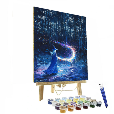 Merlin's Magical Spellcasting - Disney Inspired Paint By Number