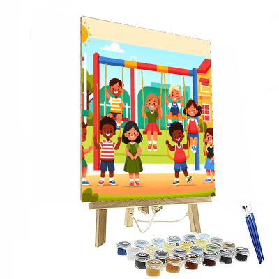 Adventure Playground Party Painting By Numbers Kit