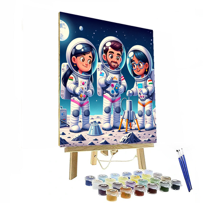 Lunar Base Builders Painting By Numbers Kit