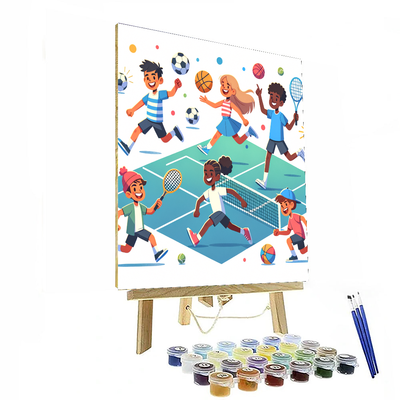 Sports Extravaganza DIY Paint By Numbers