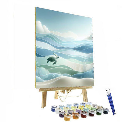 Turtle's Ocean Serenity Paint By Numbers Kits