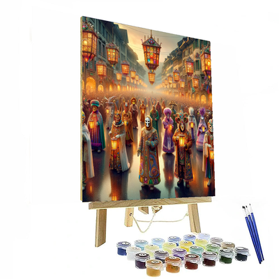 Carnival Of Basel - Basel, Switzerland Painting By Numbers Kit