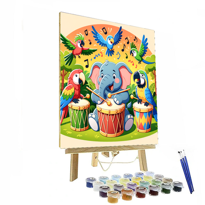 Jungle Drummers Delight Painting By Numbers Kit