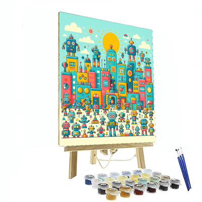 Fantastic Robot Adventure Painting By Numbers Kit