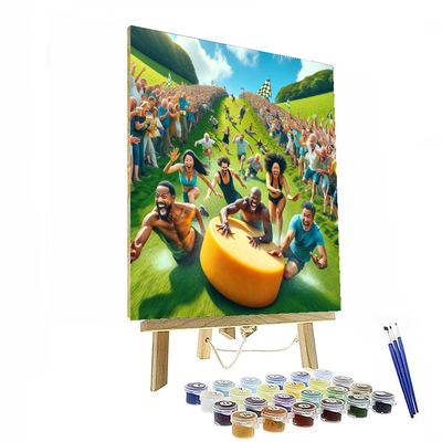 Cheese Rolling Festival - United Kingdom Number Painting