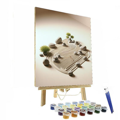 Zen Garden Meditation DIY Paint By Numbers