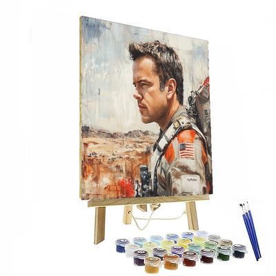 Matt Damon: A Bourne Star With Earthly Wisdom Painting Number Kit