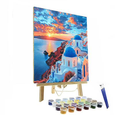 Oia - Santorini - Greece DIY Paint By Numbers