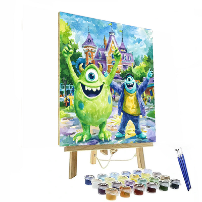 Monsters University Mike And Sulley's School Days - Disney Inspired Numbered Painting Kits