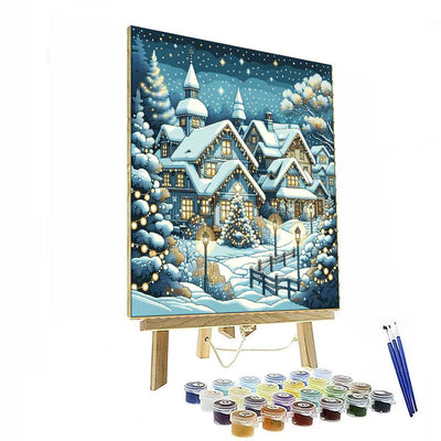 Winter Village Festival Paint By Numbers Kits