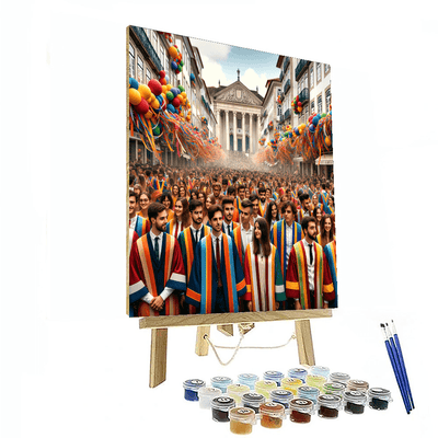 Queima Das Fitas - Coimbra, Portugal Painting By Numbers Kit