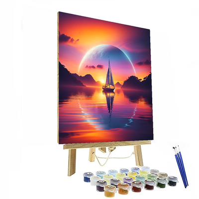 Sailing Into Sunset Painting By Numbers Kit