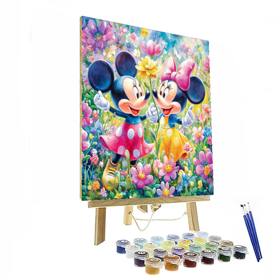 Mickey And Friends Colorful Garden Adventure - Disney Inspired Paint By Number