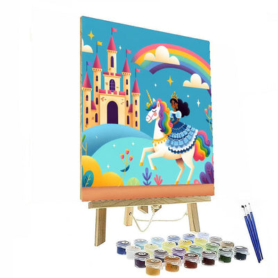 Princess And Unicorn Dreams Paint By Numbers