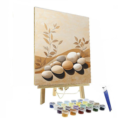 Zhao Mengfu Inspired Harmony Of Stones  Painting Number Kit