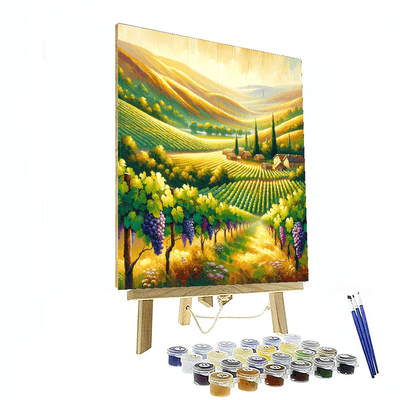 Charming Vineyard Escape Painting By Numbers Kit