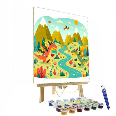 Whimsical Dragon Valley Paint By Numbers Kits