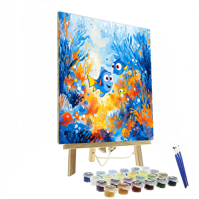 Finding Dory's Ocean Friends - Disney Inspired Painting Number Kit